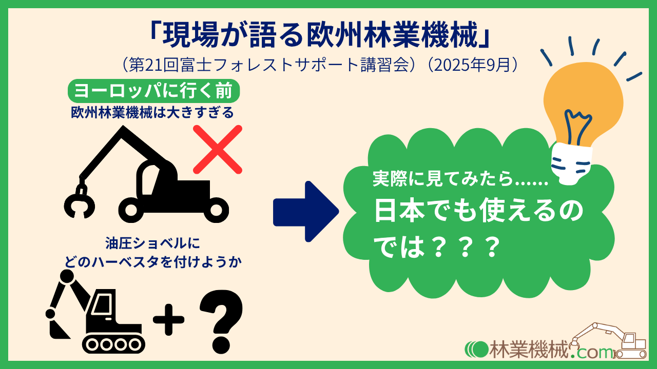 「現場が語る欧州林業機械」(柴田産業)_日本でも使えるのでは?