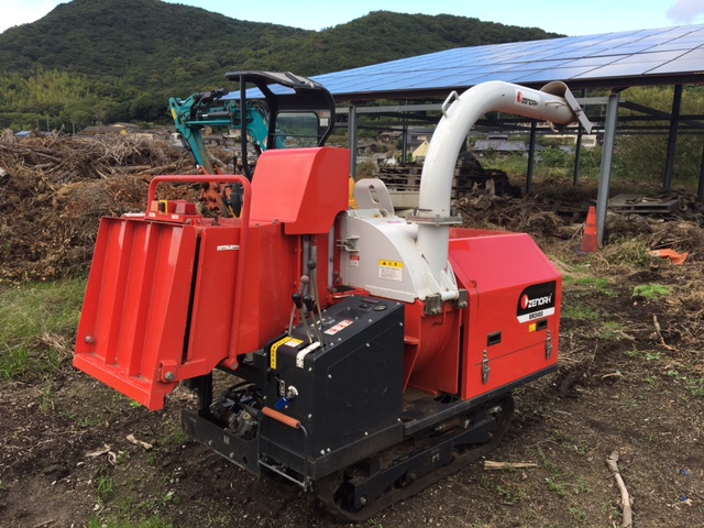 委託販売で販売額が200万円以上アップしたゼノア製SR3100（木材チッパー）