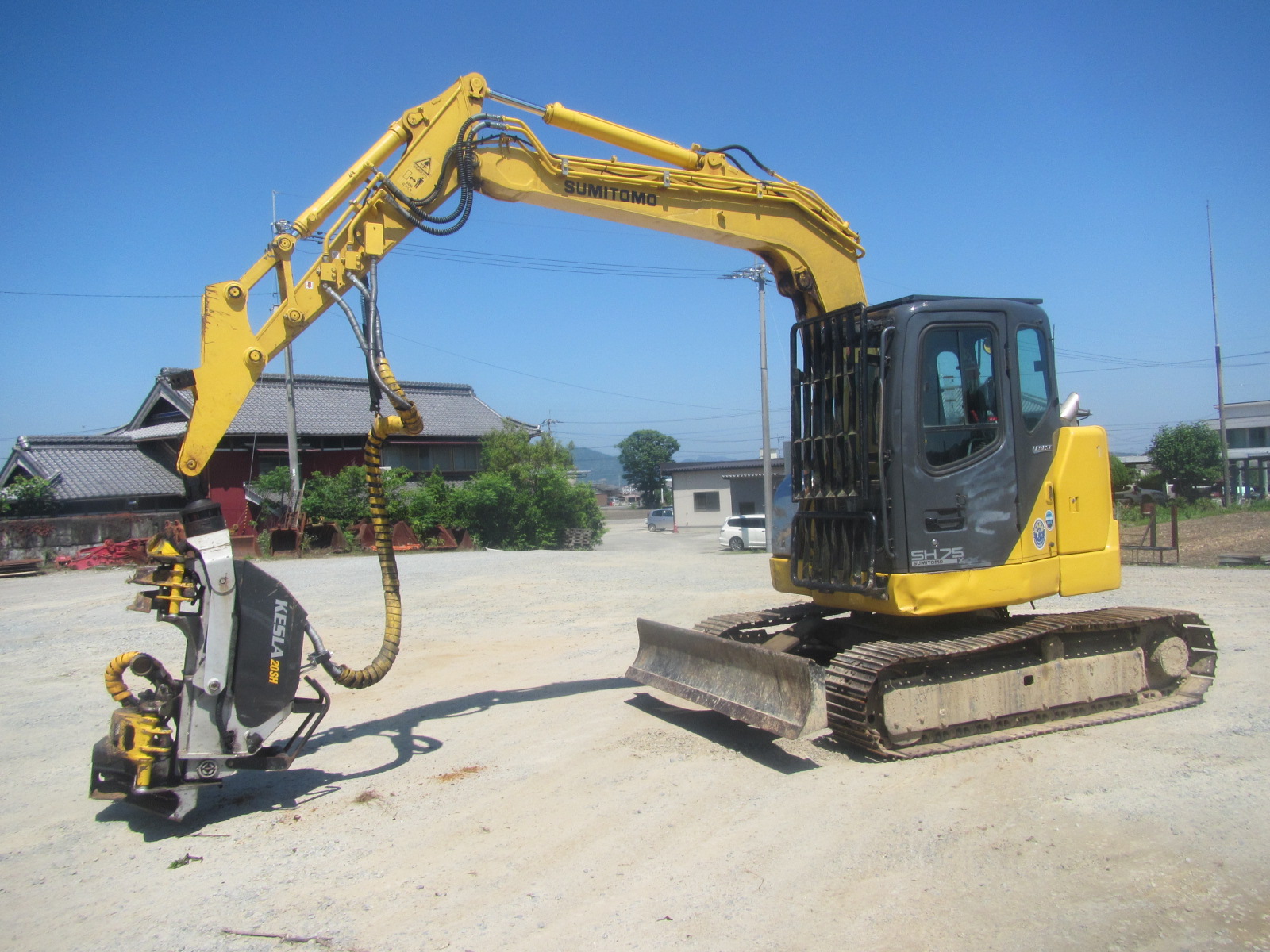 委託販売で販売額が400万円以上アップした住友建機SH75-3（KESLA_20SH付き）